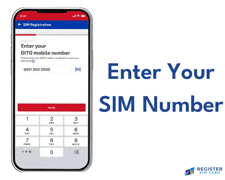 Enter Your Dito Sim Number