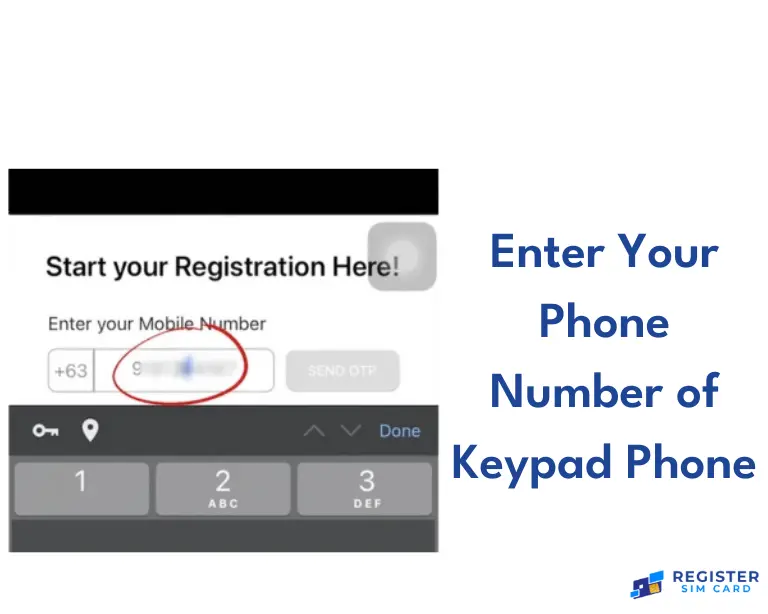 TNT Sim Registration for Keypad