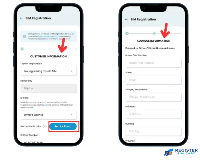 Tnt sim Register through the GigaLife App