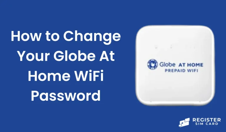 Change Your Globe At Home WiFi Password