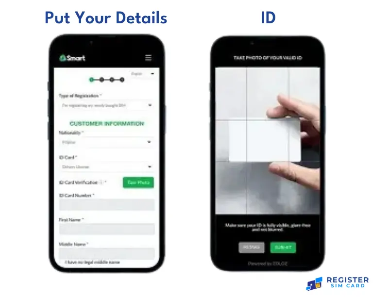 Put Your Details And ID