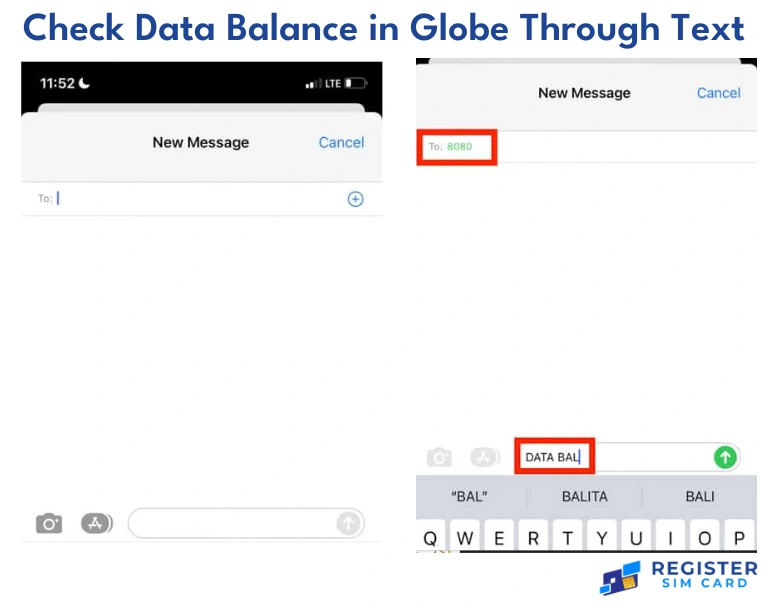 Check Data Balance in Globe Through Text