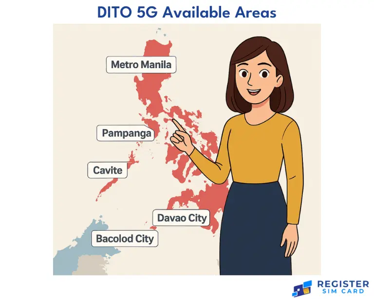 DITO 5G Available Areas
