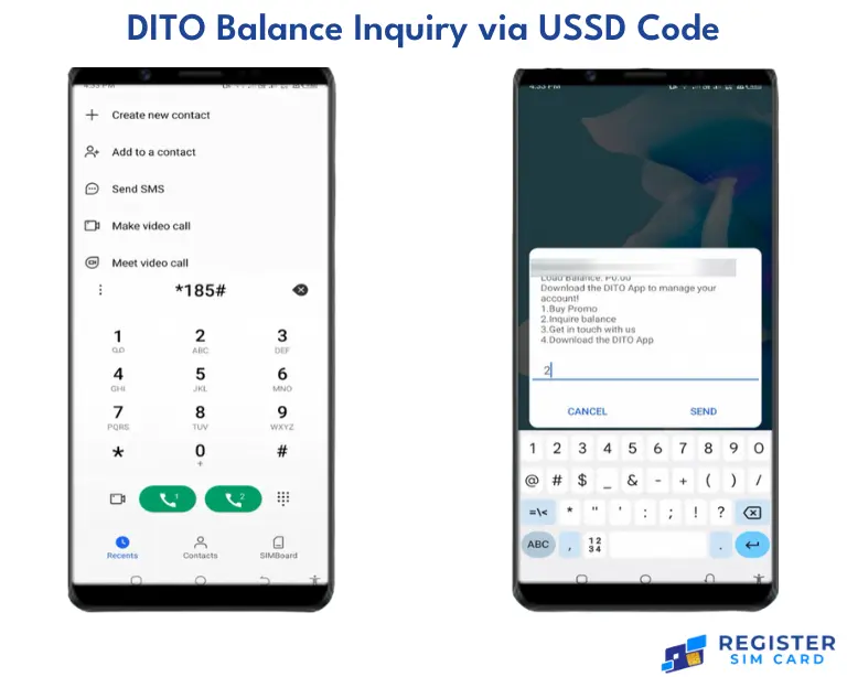 DITO Balance Inquiry via USSD Code