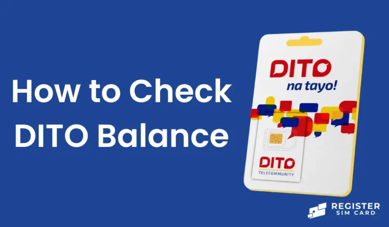 How to Check DITO Balance