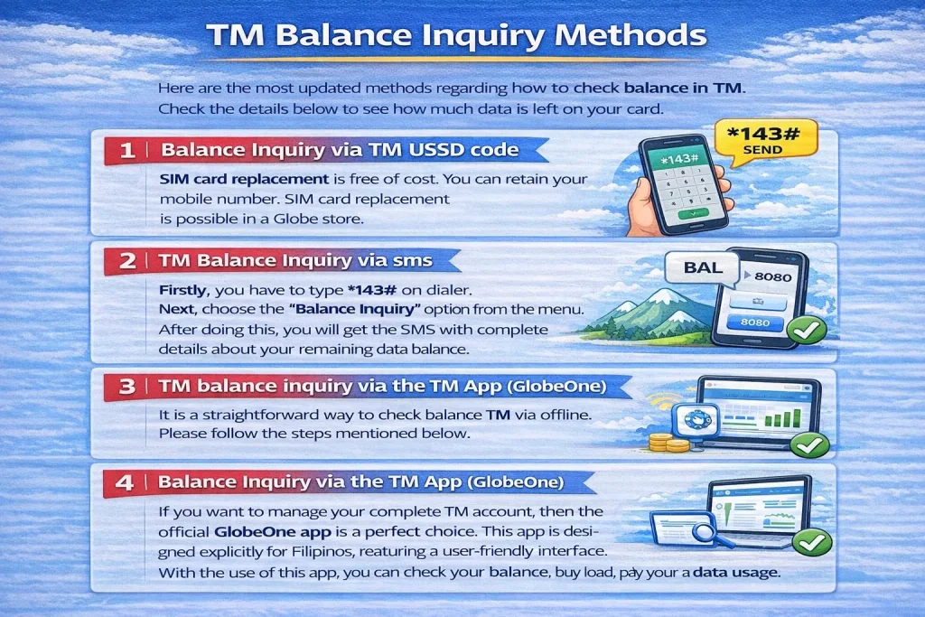 TM Balance Inquiry Methods